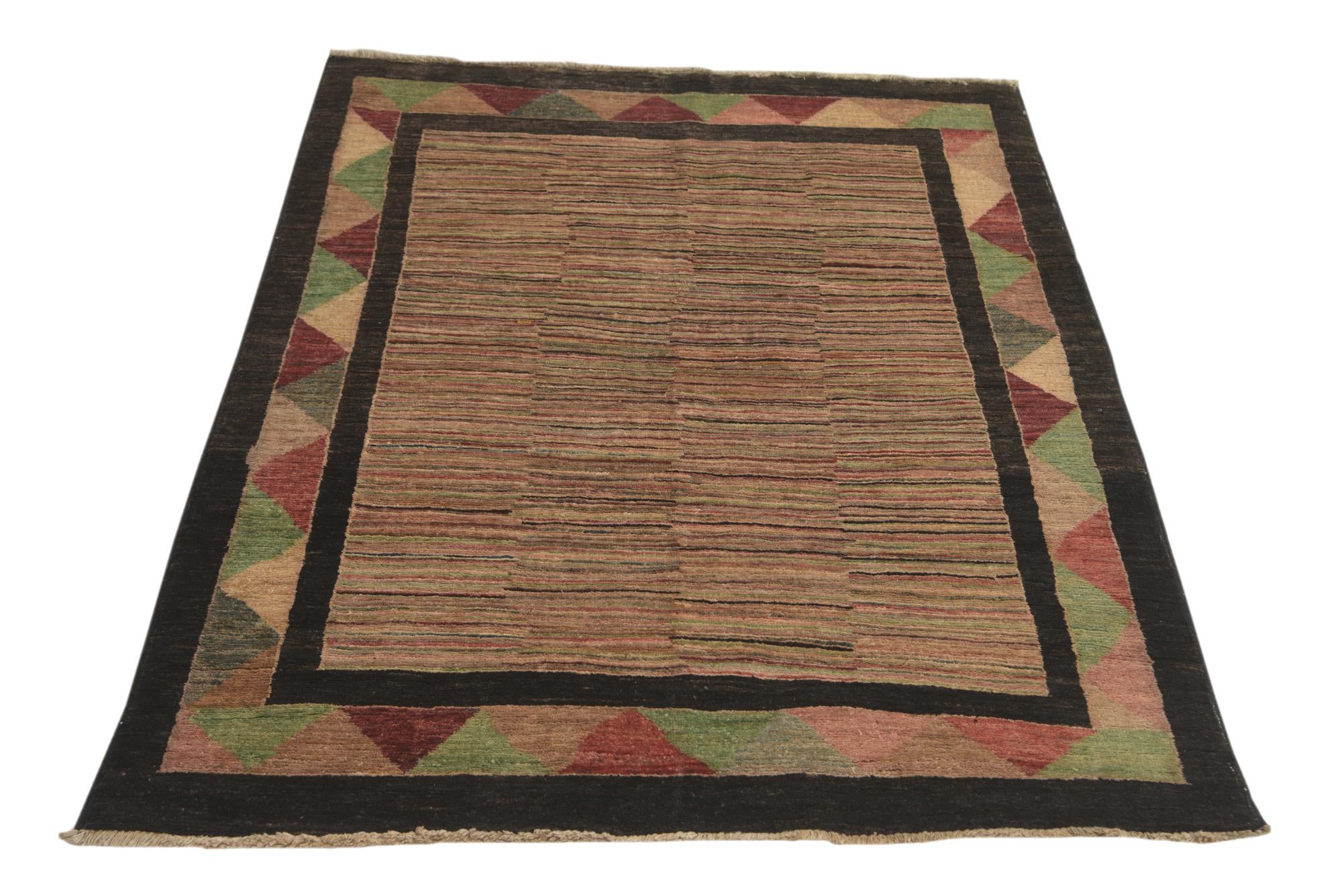 3' 9 x 5' 4 Hand Knotted Modern Ziegler Rug