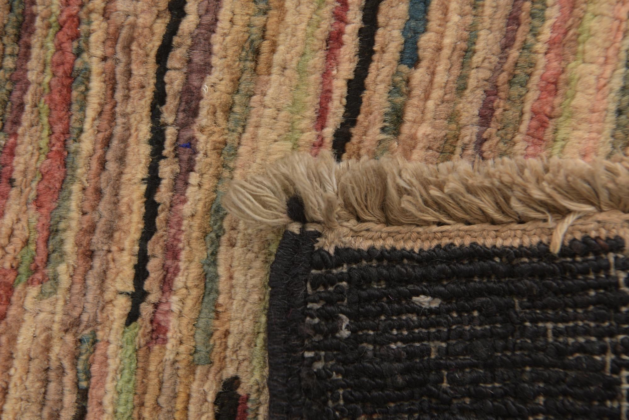 3' 9 x 5' 4 Hand Knotted Modern Ziegler Rug