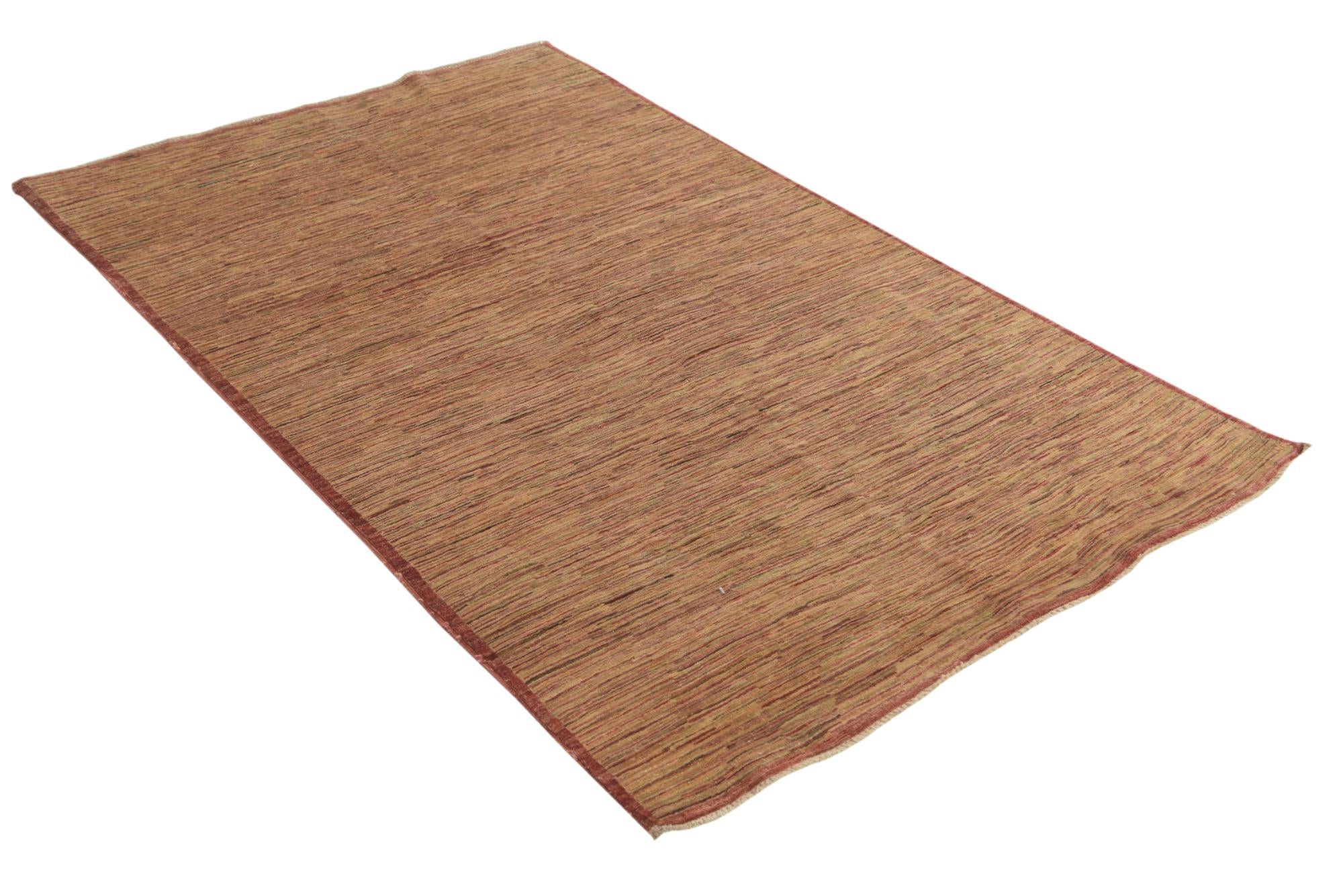 3' 10 x 6' Hand Knotted Modern Ziegler Rug
