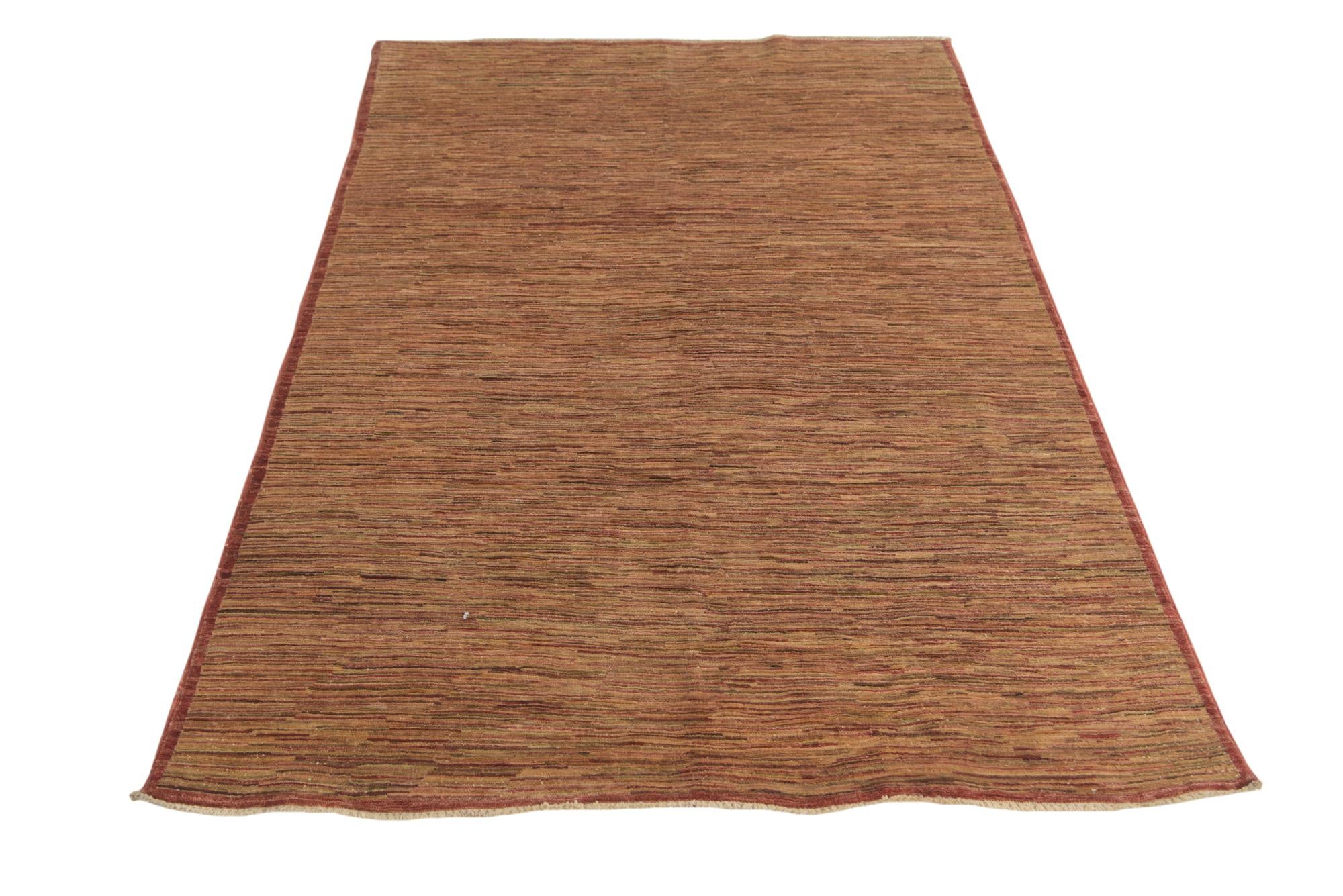 3' 10 x 6' Hand Knotted Modern Ziegler Rug