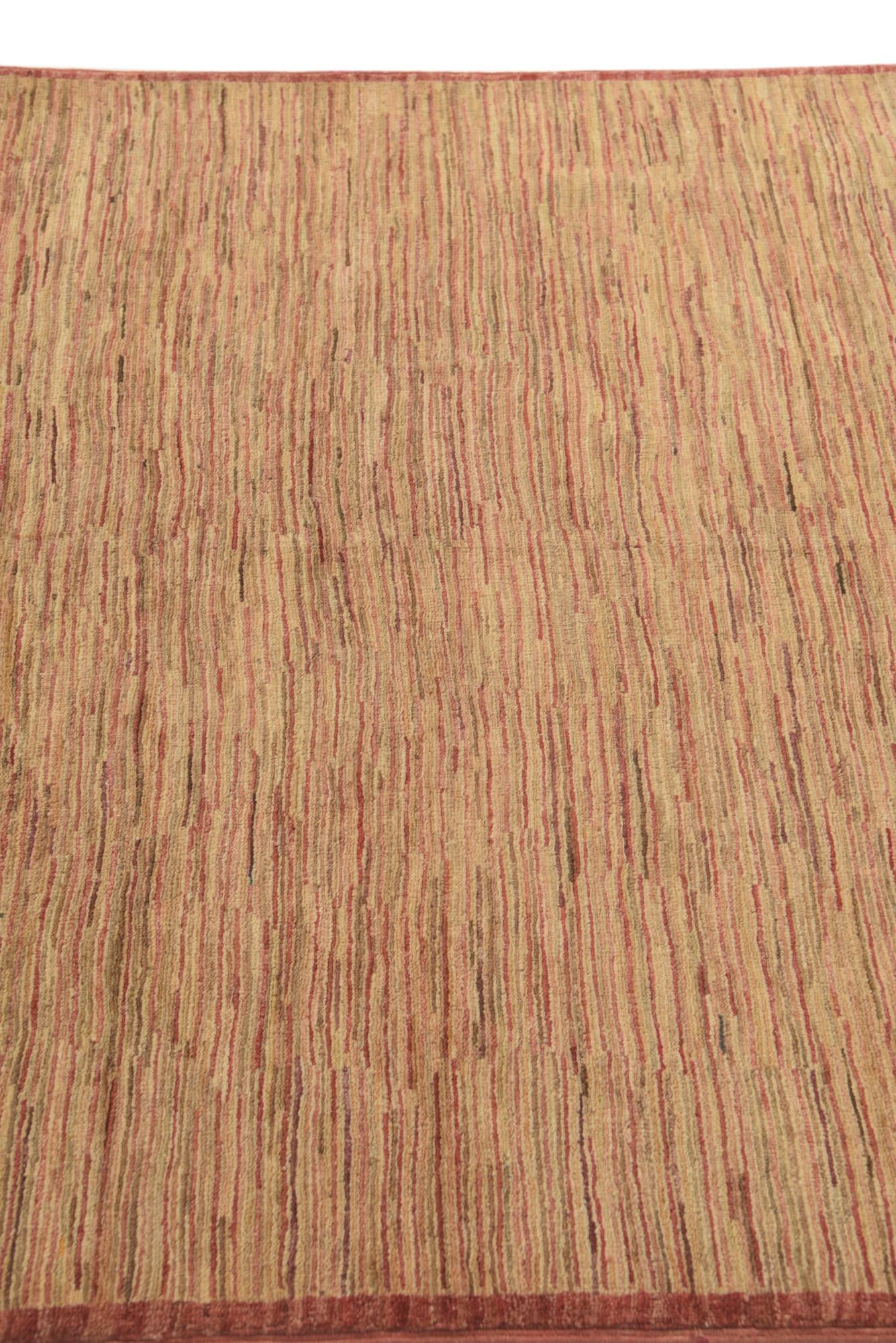 3' 10 x 6' Hand Knotted Modern Ziegler Rug