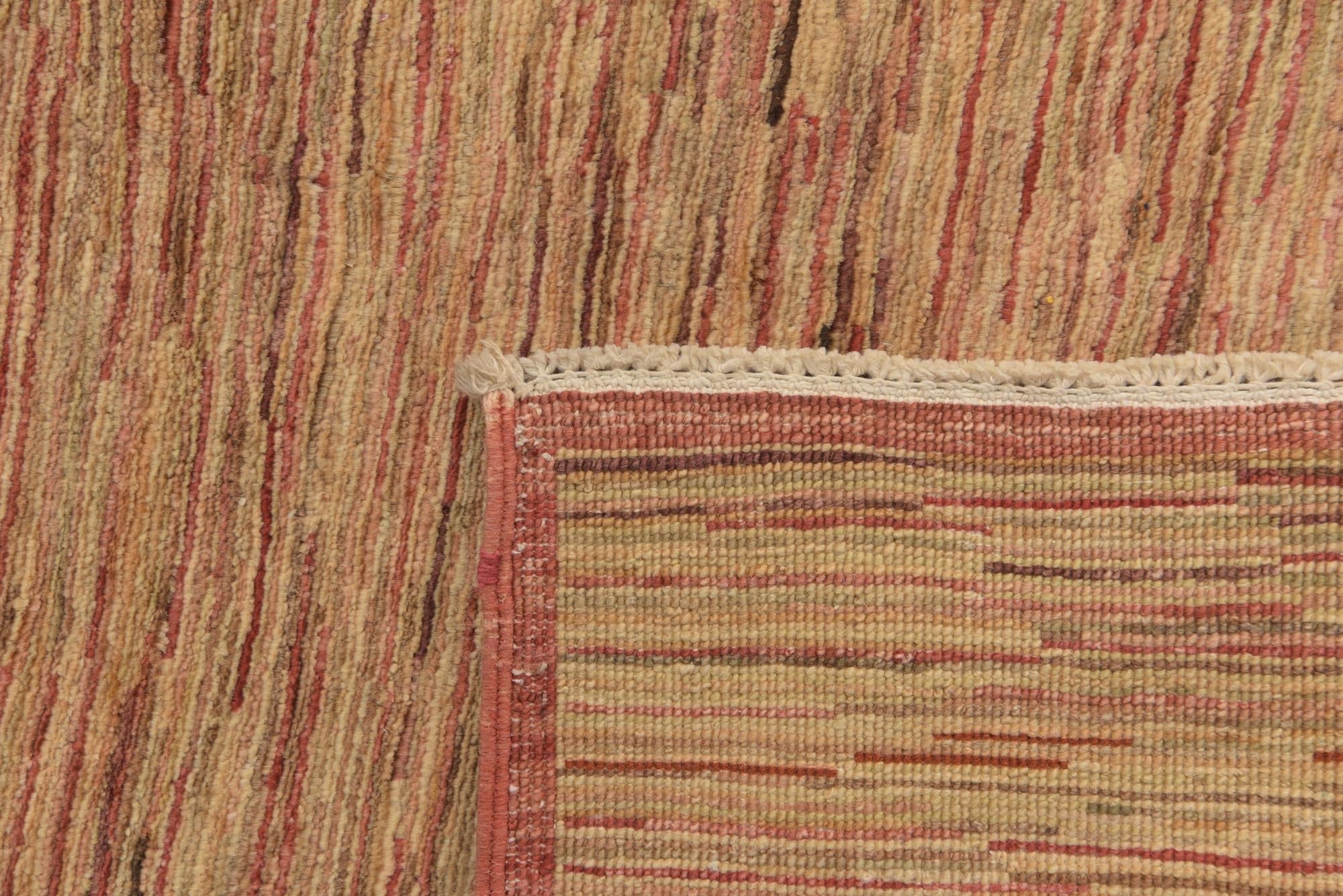 3' 10 x 6' Hand Knotted Modern Ziegler Rug