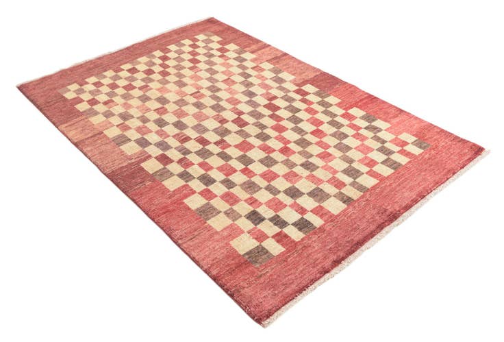 Detail image of 4' 1 x 6' Hand Knotted Modern Ziegler Rug