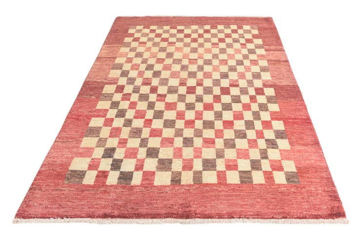 Detail image of 4' 1 x 6' Hand Knotted Modern Ziegler Rug