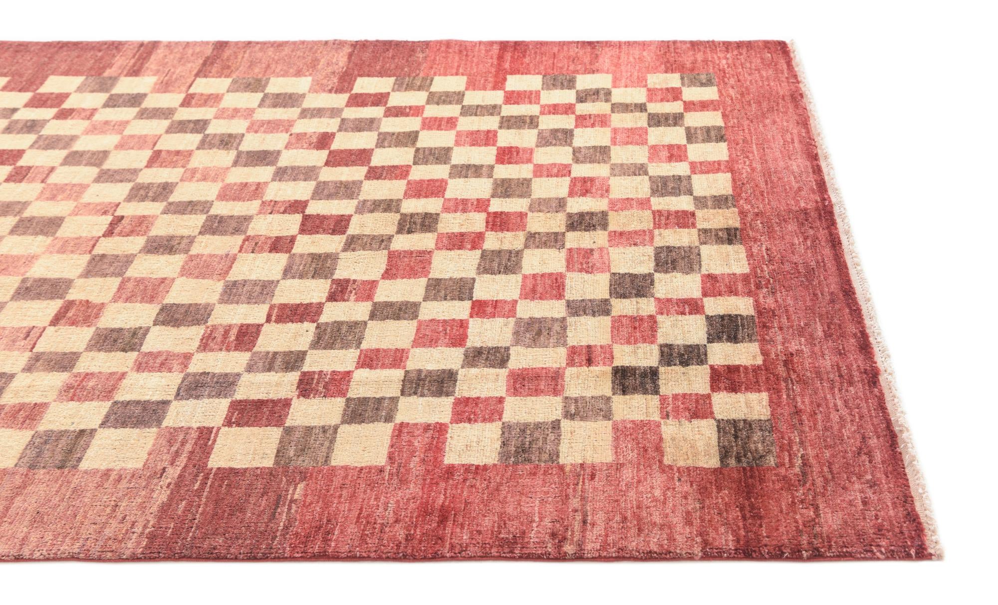 4' 1 x 6' Hand Knotted Modern Ziegler Rug