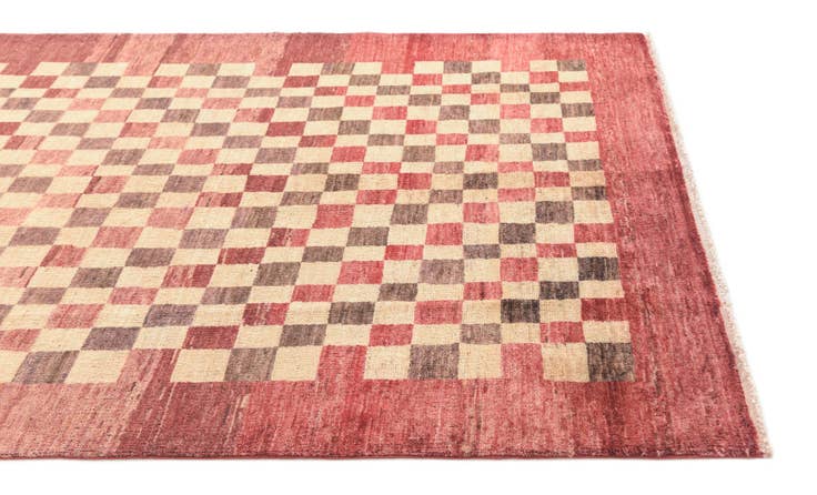 Detail image of 4' 1 x 6' Hand Knotted Modern Ziegler Rug