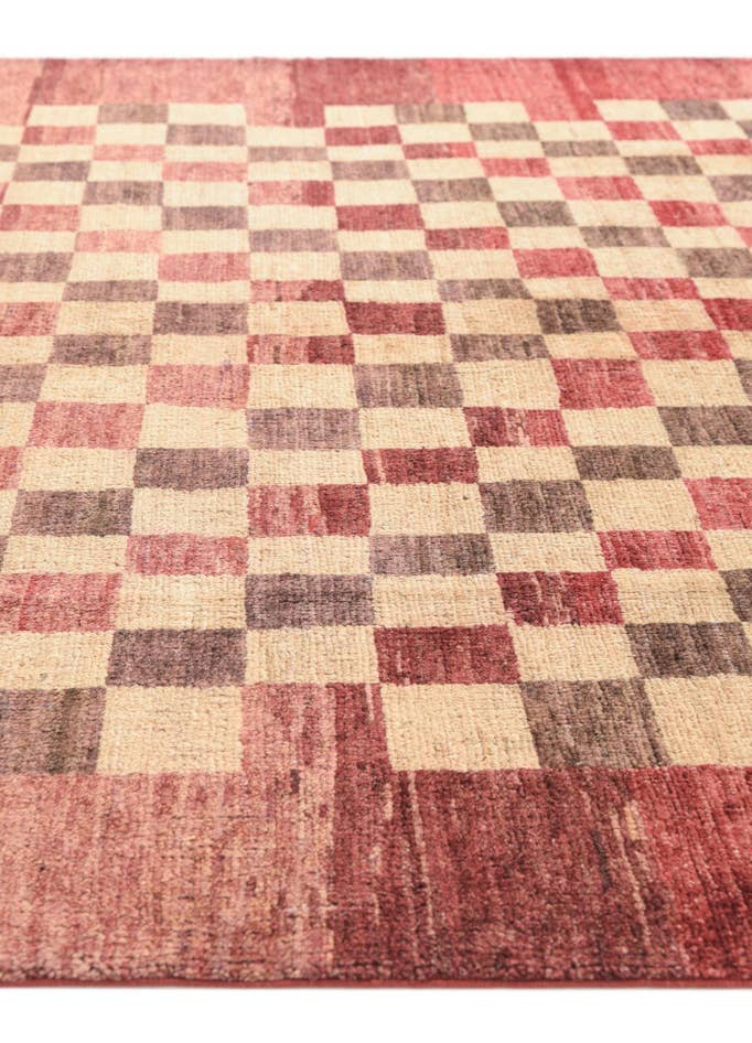Detail image of 4' 1 x 6' Hand Knotted Modern Ziegler Rug