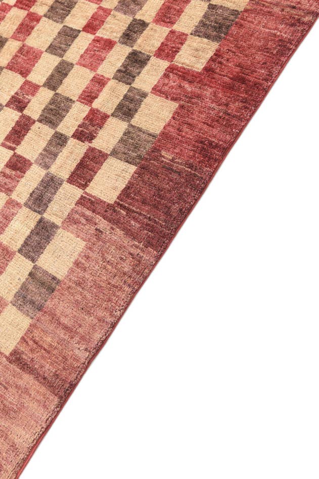 Detail image of 4' 1 x 6' Hand Knotted Modern Ziegler Rug