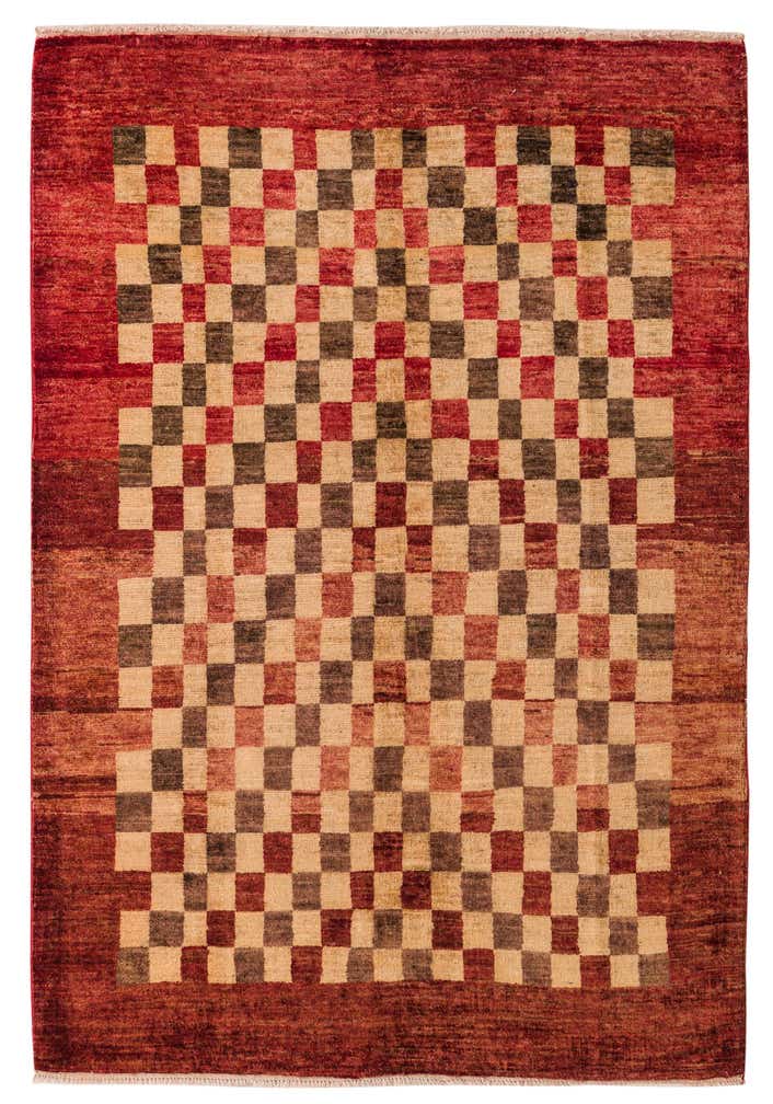 4' 1 x 6' Hand Knotted Modern Ziegler Rug