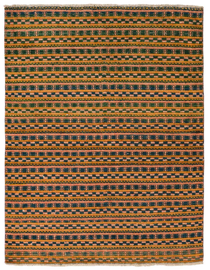Detail image of 4' 6 x 6' 7 Hand Knotted Modern Ziegler Rug