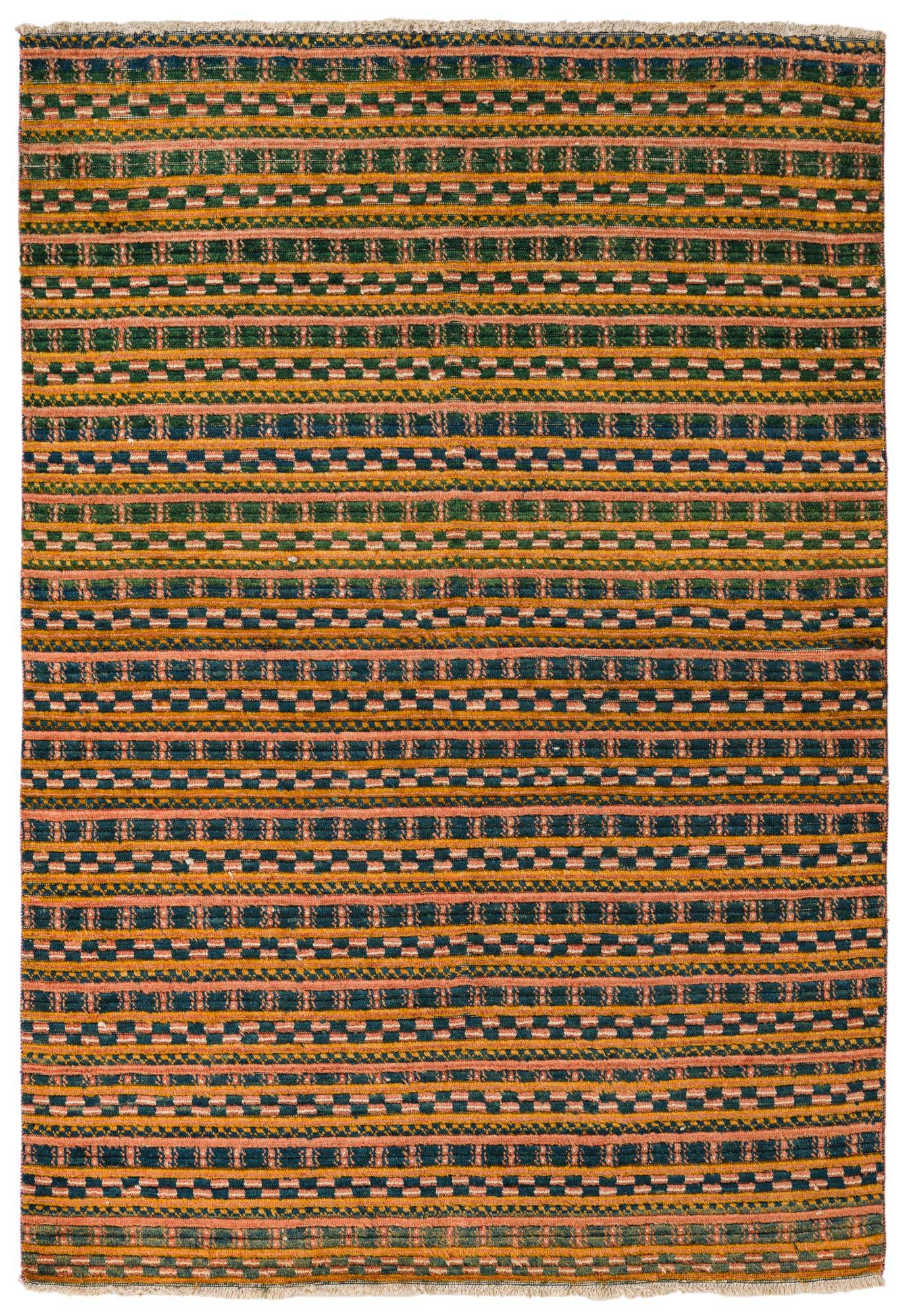 4' 6 x 6' 7 Hand Knotted Modern Ziegler Rug