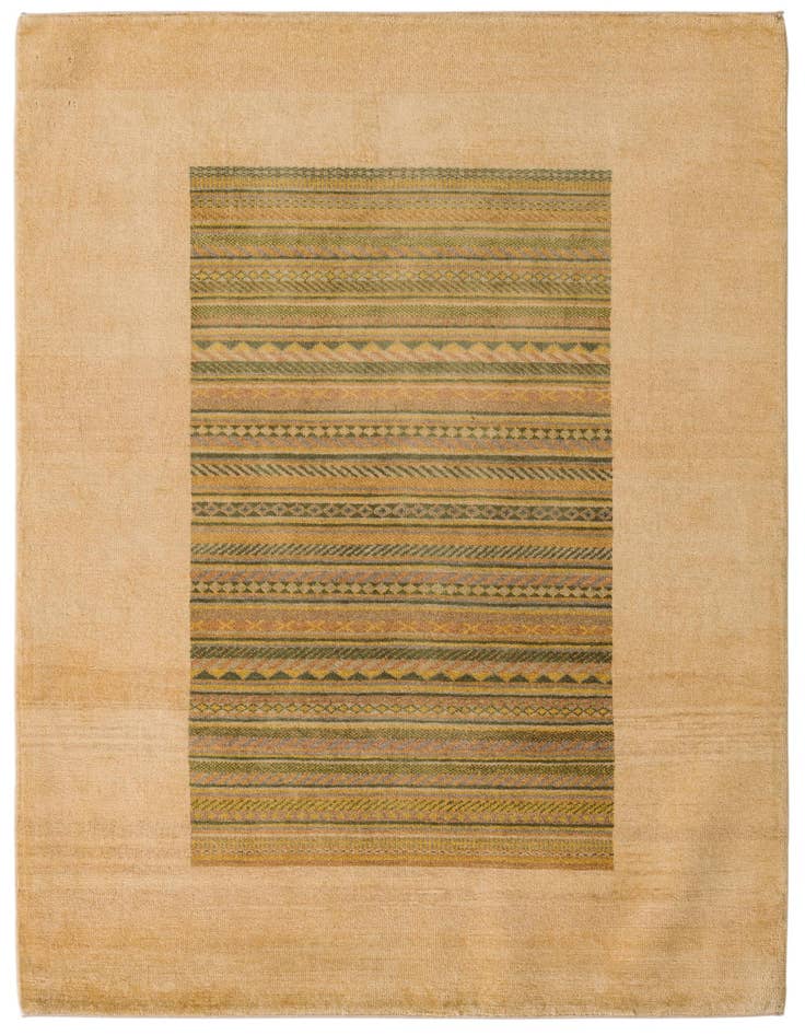 Detail image of 4' 2 x 6' 2 Hand Knotted Modern Ziegler Rug