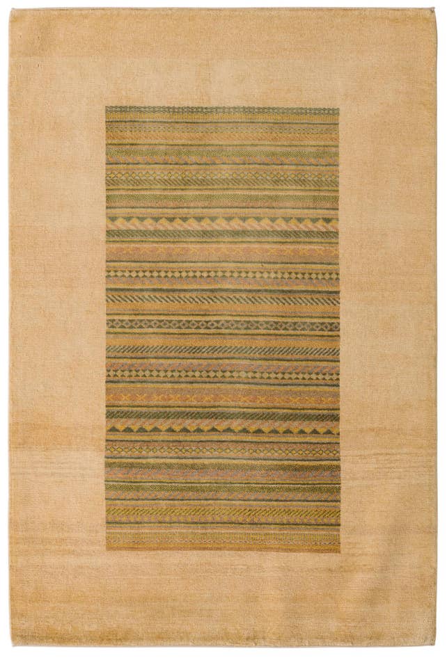 Detail image of 4' 2 x 6' 2 Hand Knotted Modern Ziegler Rug