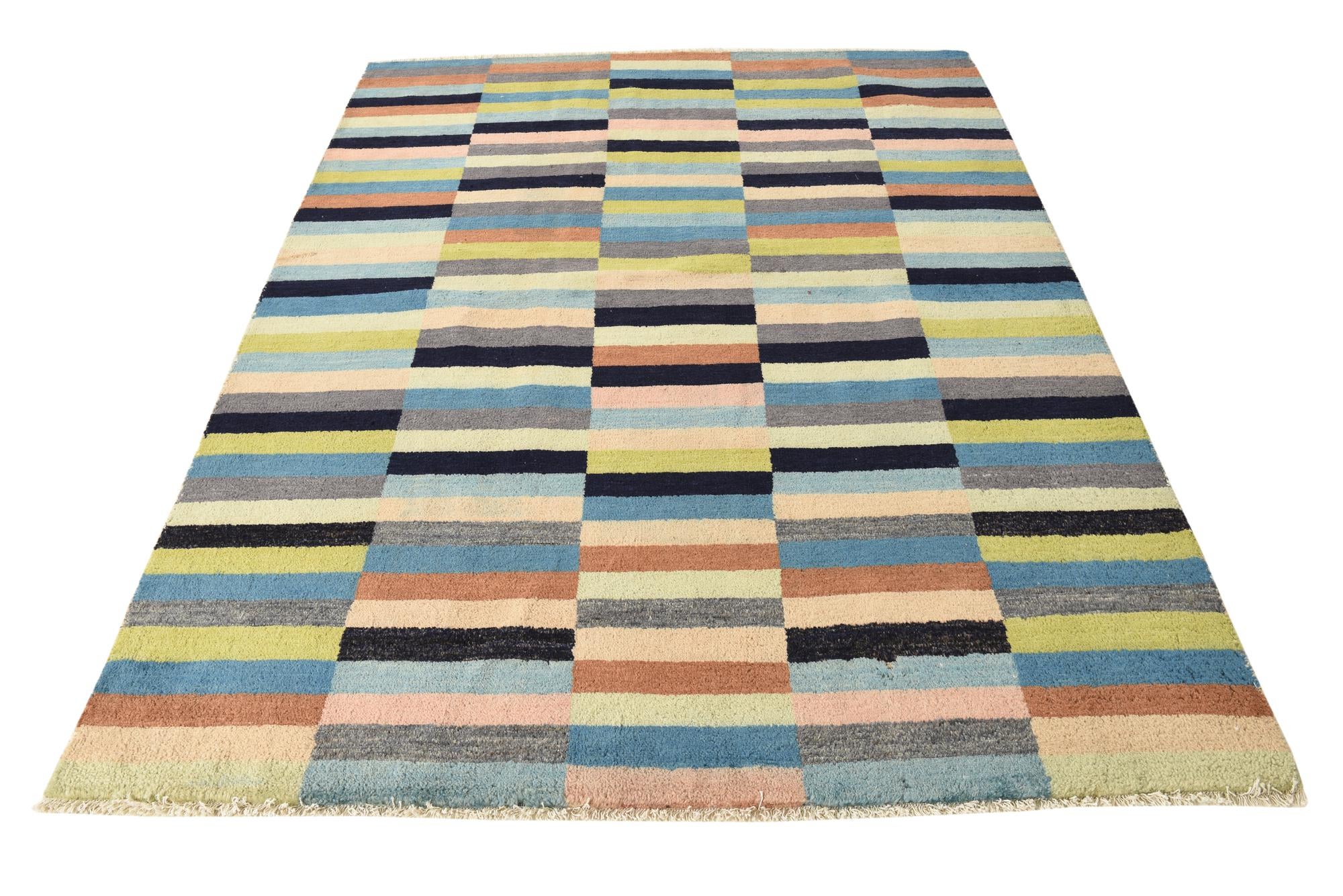5' 5 x 7' 3 Hand Knotted Modern Ziegler Rug