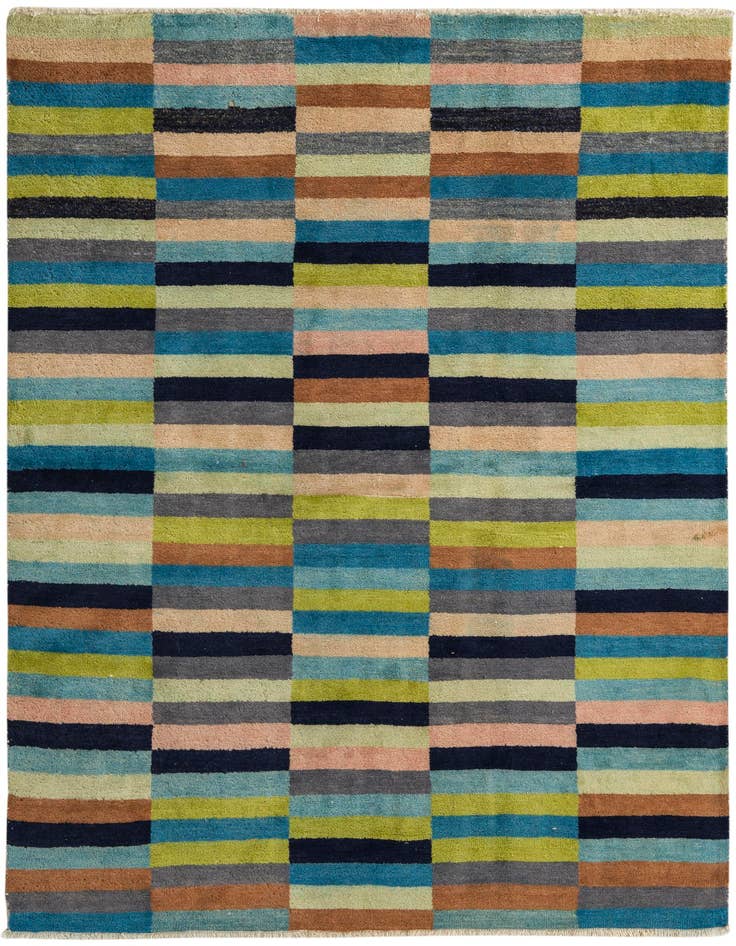 Detail image of 5' 5 x 7' 3 Hand Knotted Modern Ziegler Rug