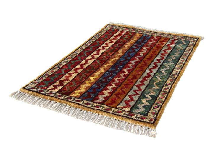 1' 4 x 2' Hand Knotted Modern Ziegler Rug