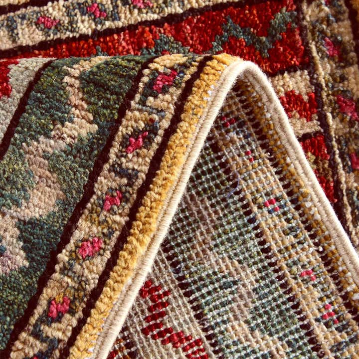 1' 4 x 2' Hand Knotted Modern Ziegler Rug