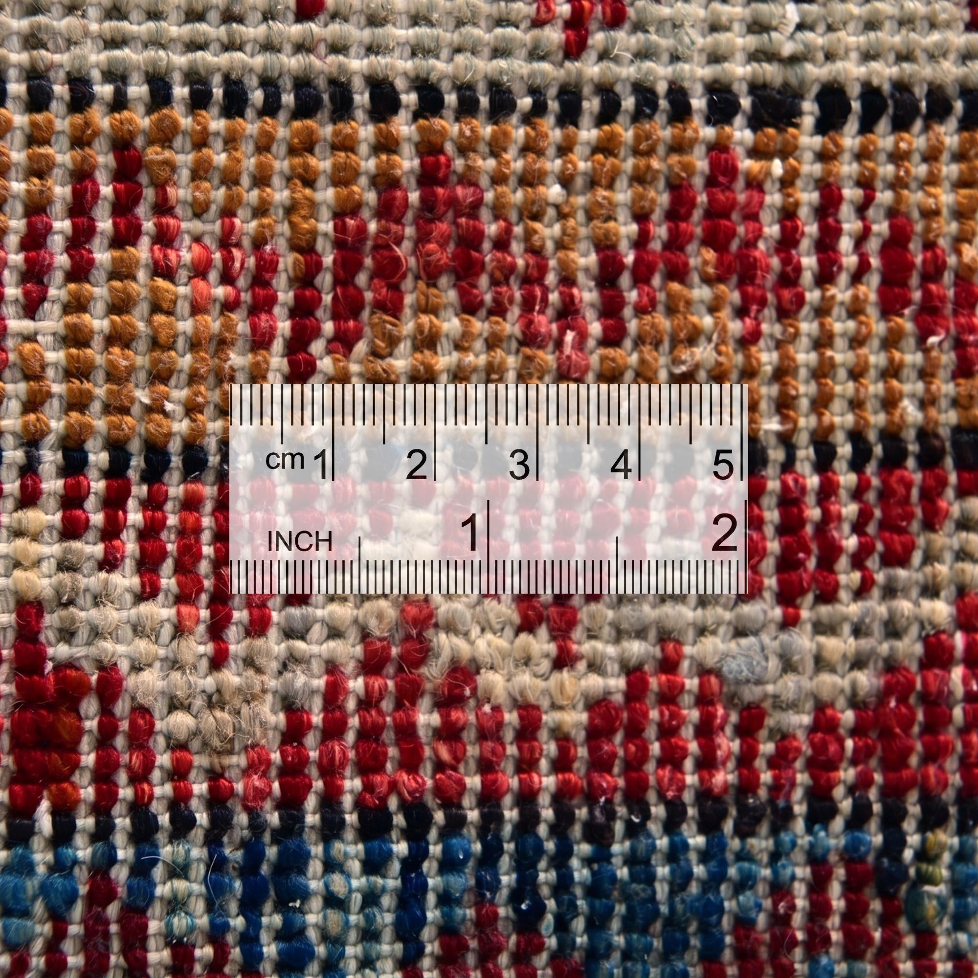 1' 4 x 2' Hand Knotted Modern Ziegler Rug