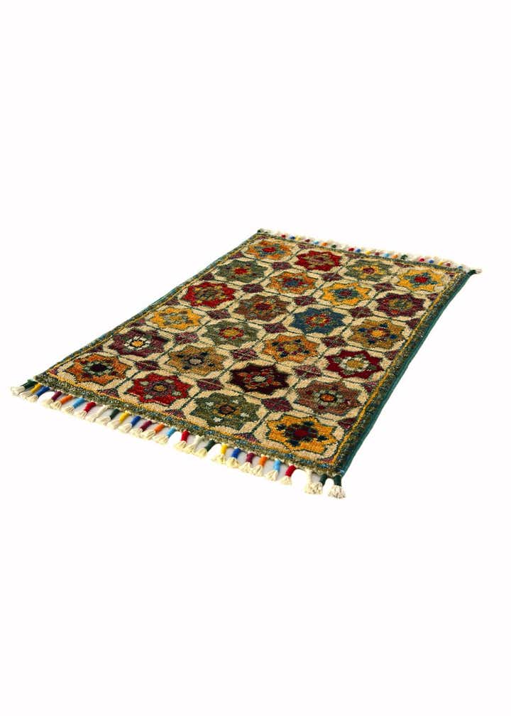 1' 5 x 2' Hand Knotted Modern Ziegler Rug