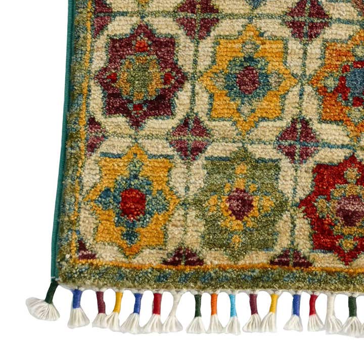 1' 5 x 2' Hand Knotted Modern Ziegler Rug