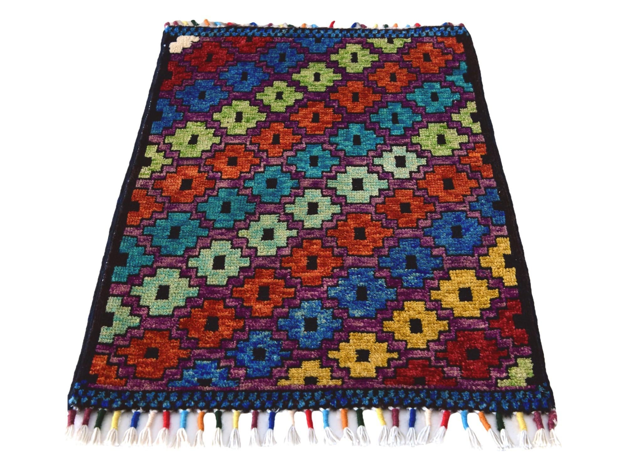 1' 6 x 2' 2 Hand Knotted Modern Ziegler Rug