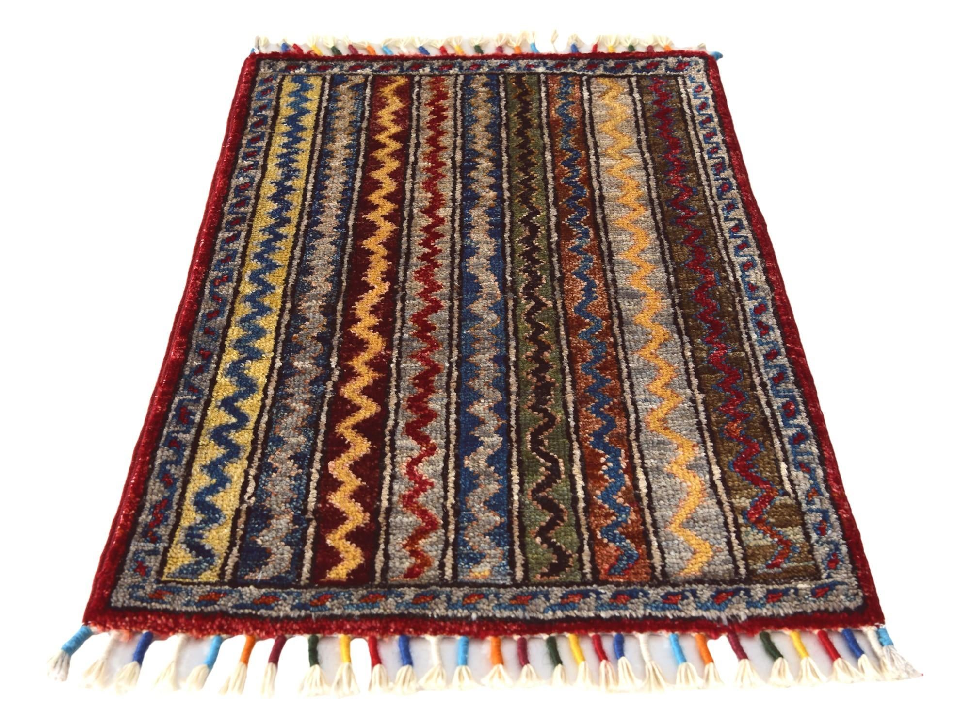 1' 5 x 2' 1 Hand Knotted Modern Ziegler Rug