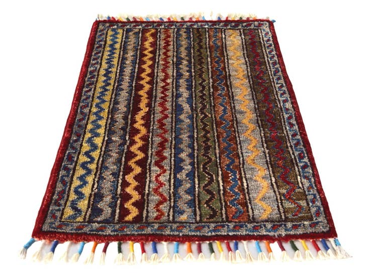 Detail image of 1' 5 x 2' 1 Hand Knotted Modern Ziegler Rug