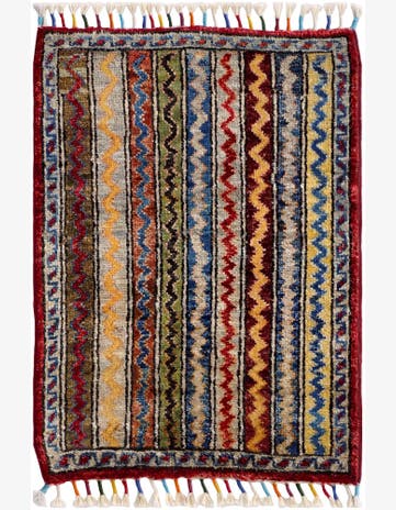 1' 5 x 2' 1 Hand Knotted Modern Ziegler Rug