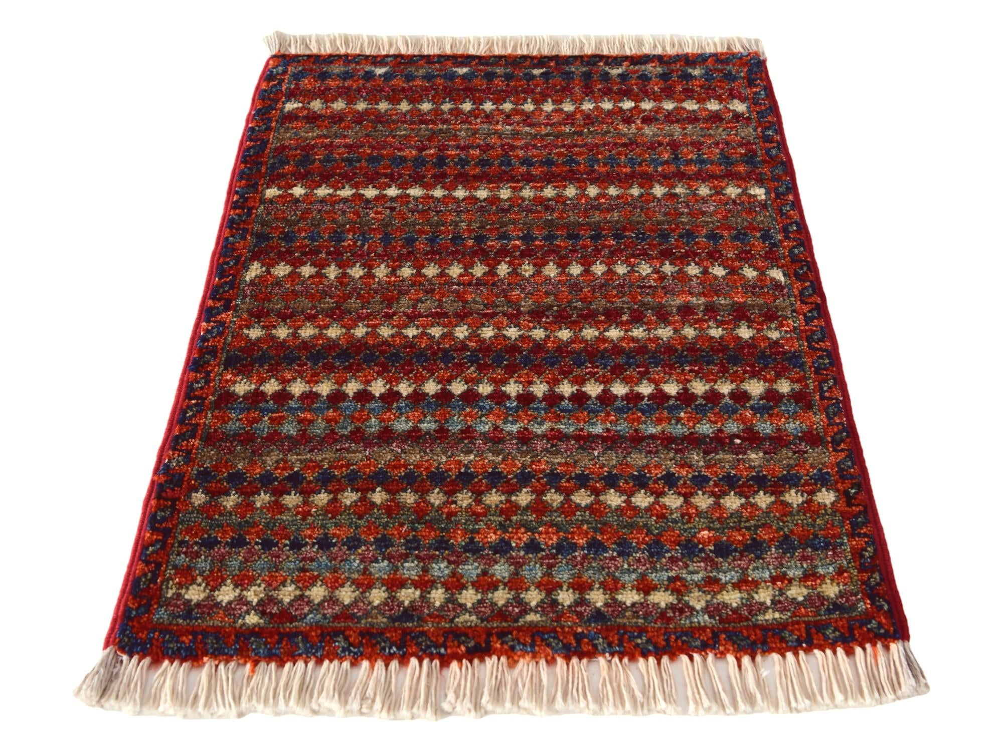 1' 4 x 2' Hand Knotted Modern Ziegler Rug
