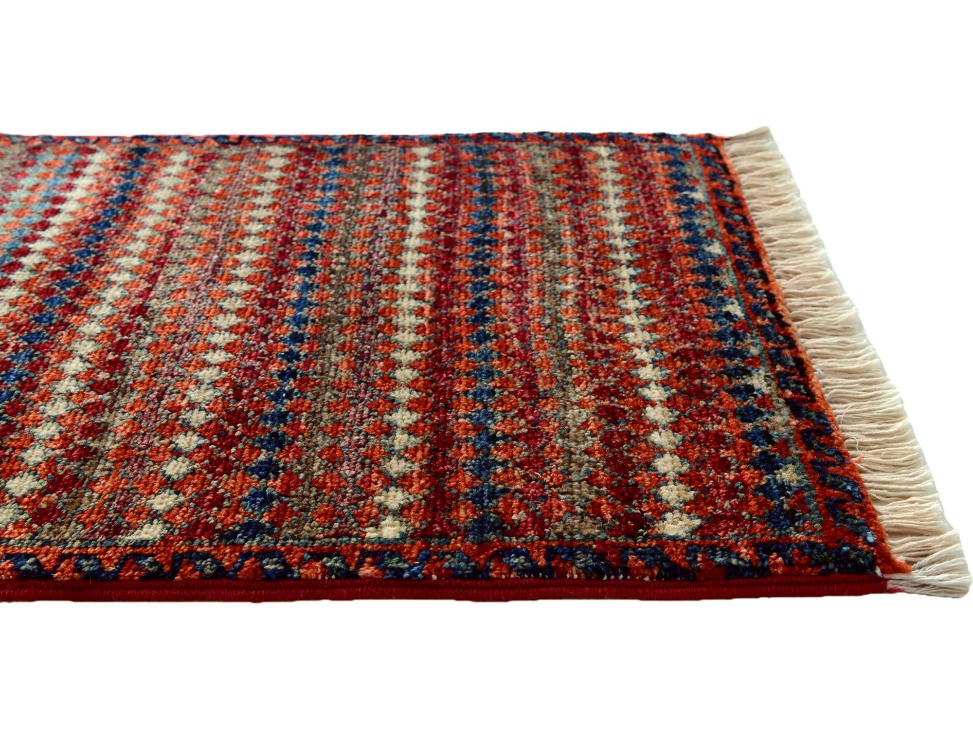 1' 4 x 2' Hand Knotted Modern Ziegler Rug