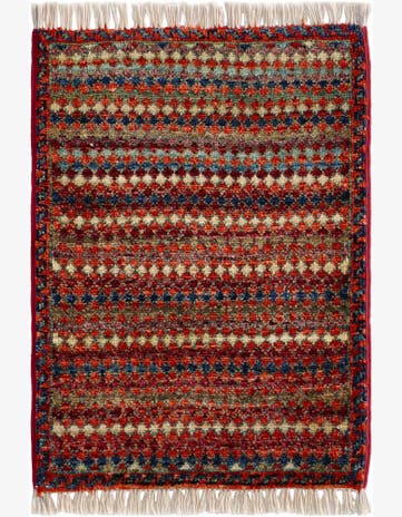 1' 4 x 2' Hand Knotted Modern Ziegler Rug
