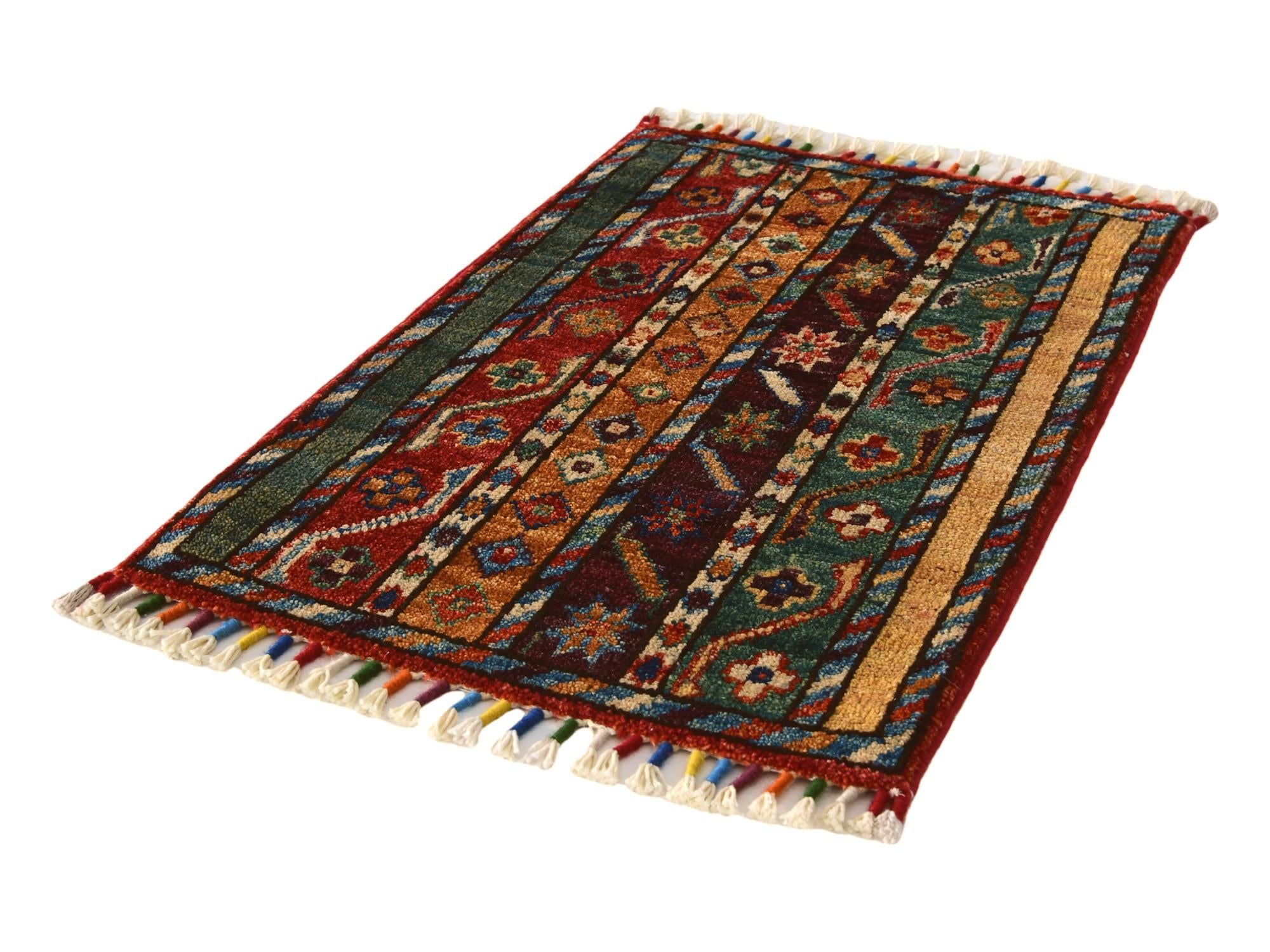 1' 5 x 2' 1 Hand Knotted Modern Ziegler Rug