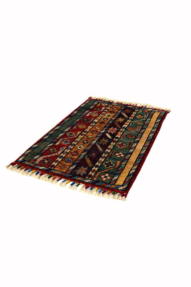 Detail image of 1' 5 x 2' 1 Hand Knotted Modern Ziegler Rug