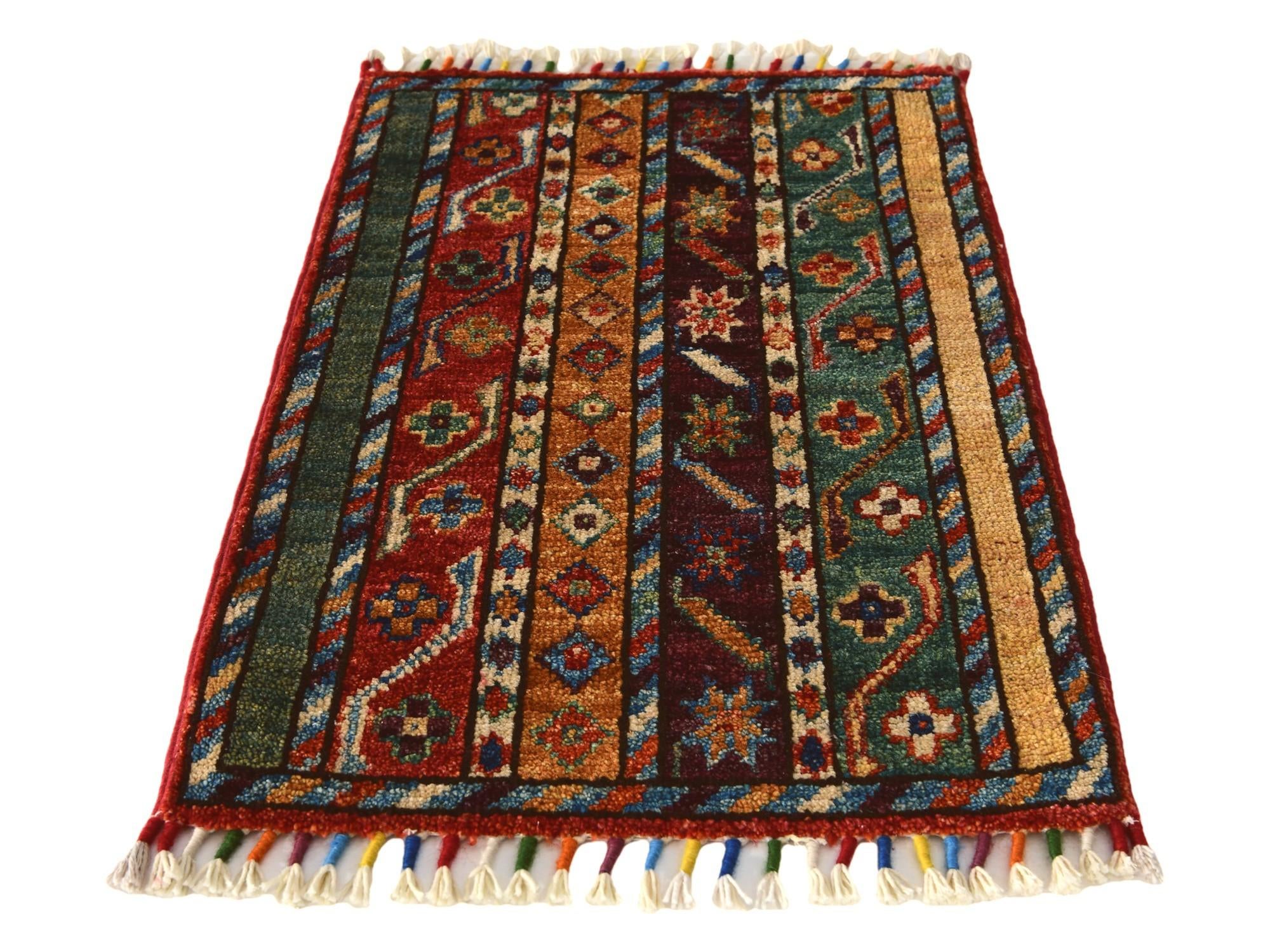 1' 5 x 2' 1 Hand Knotted Modern Ziegler Rug