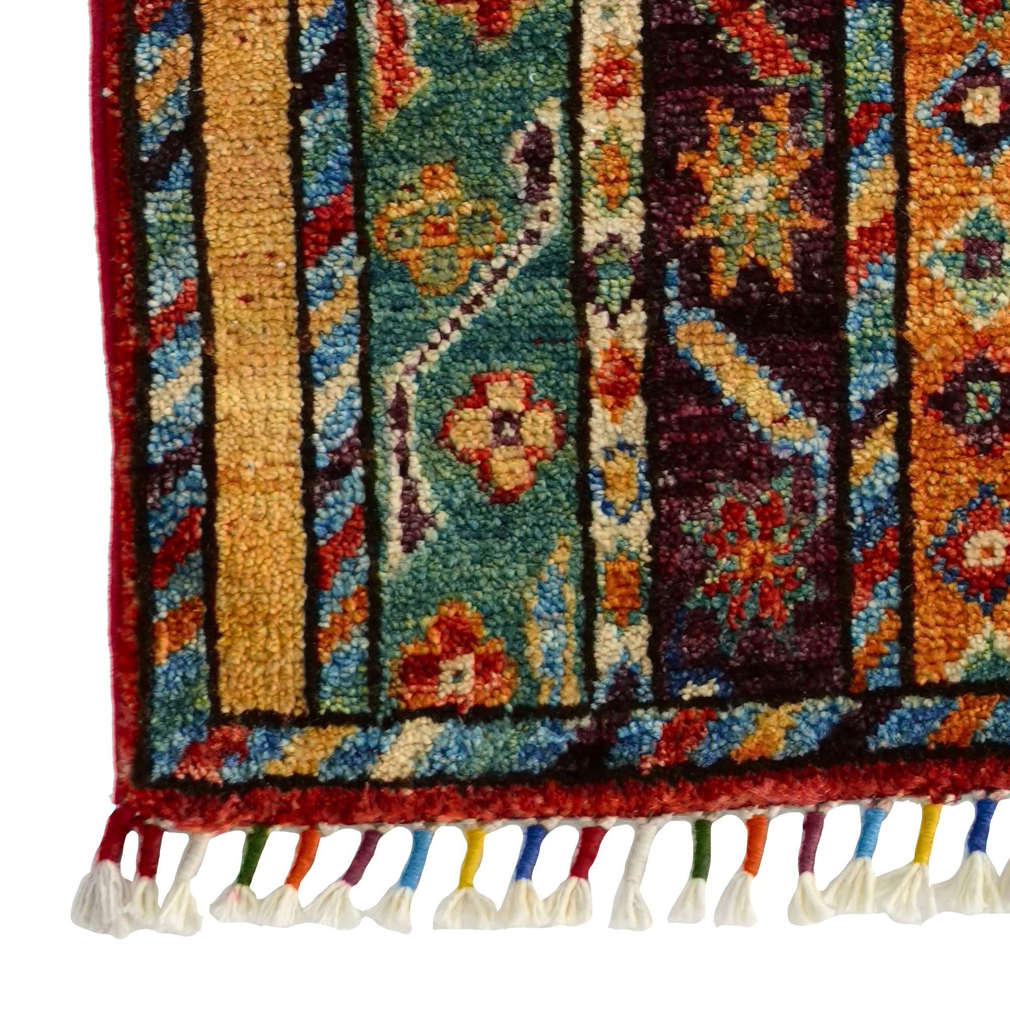 1' 5 x 2' 1 Hand Knotted Modern Ziegler Rug