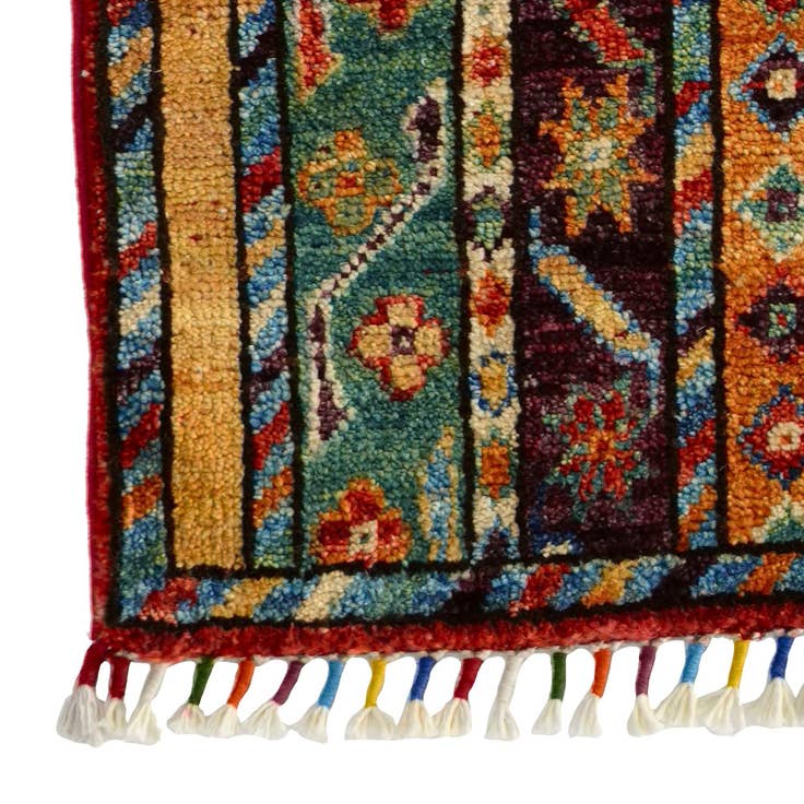 Detail image of 1' 5 x 2' 1 Hand Knotted Modern Ziegler Rug
