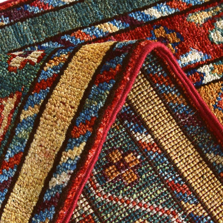 Detail image of 1' 5 x 2' 1 Hand Knotted Modern Ziegler Rug