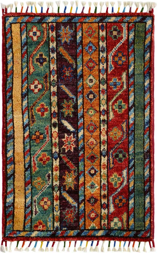 1' 5 x 2' 1 Hand Knotted Modern Ziegler Rug