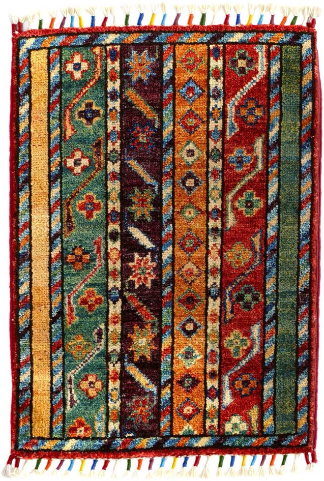 Detail image of 45cm x 65cm anudado a mano Modern Ziegler Alfombra