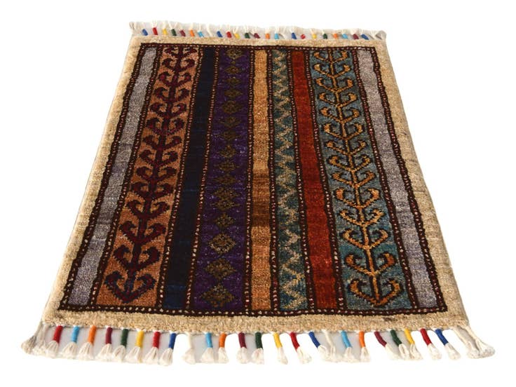 Detail image of 1' 5 x 2' Hand Knotted Modern Ziegler Rug