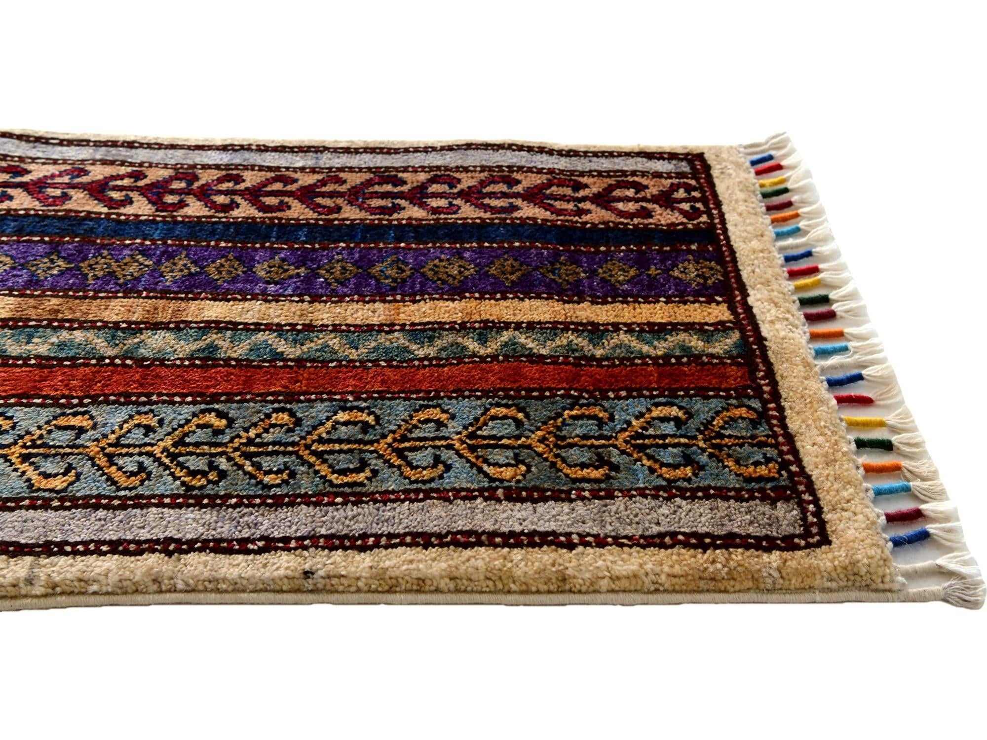 1' 5 x 2' Hand Knotted Modern Ziegler Rug