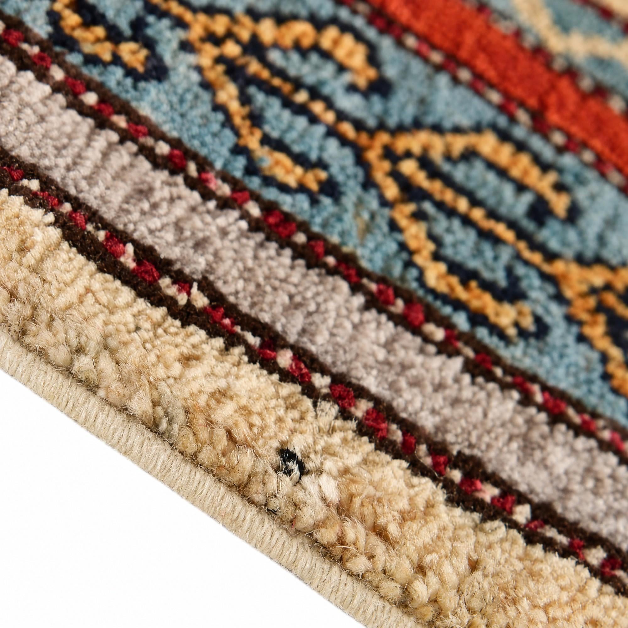 45cm x 60cm Hand Knotted Modern Ziegler Rug