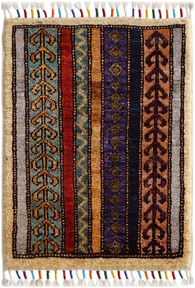 1' 5 x 2' Hand Knotted Modern Ziegler Rug