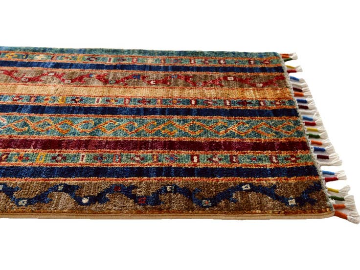 Detail image of 1' 6 x 2' 2 Hand Knotted Modern Ziegler Rug