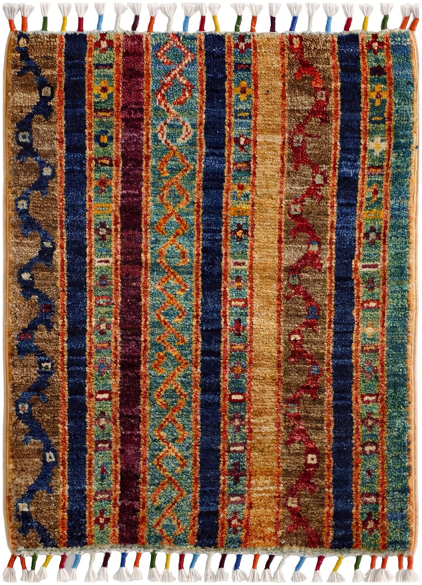 1' 6 x 2' 2 Hand Knotted Modern Ziegler Rug