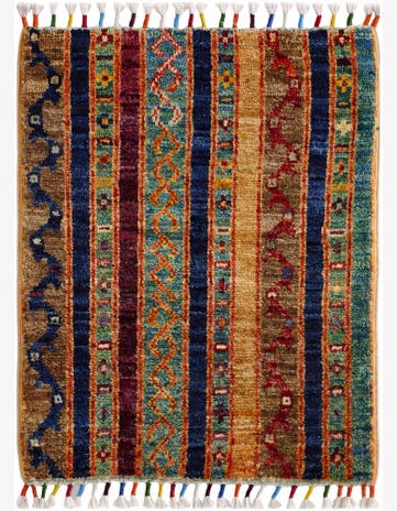1' 6 x 2' 2 Hand Knotted Modern Ziegler Rug