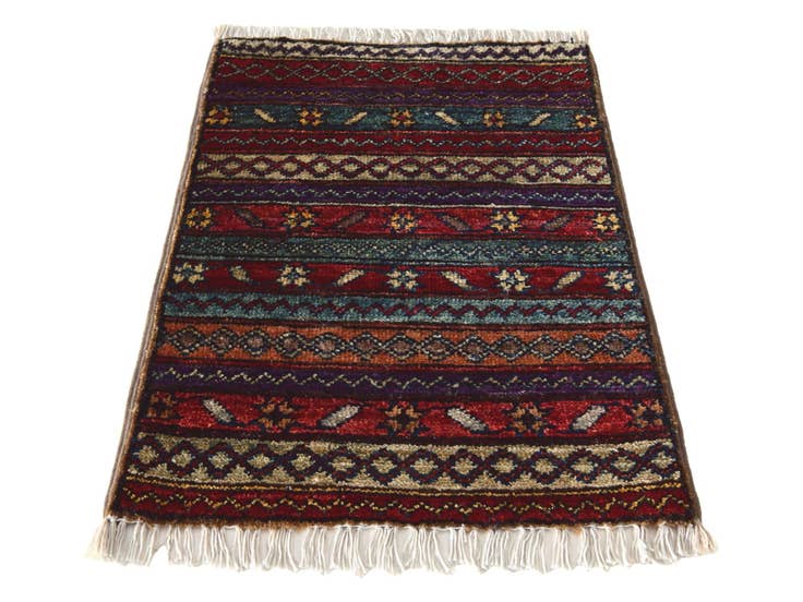 Detail image of 1' 5 x 2' Hand Knotted Modern Ziegler Rug