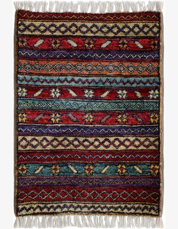 1' 5 x 2' Hand Knotted Modern Ziegler Rug