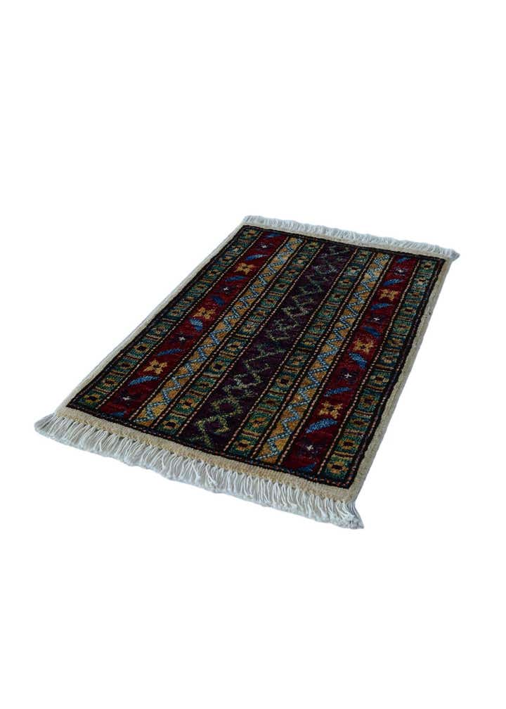 1' 4 x 2' 1 Hand Knotted Modern Ziegler Rug