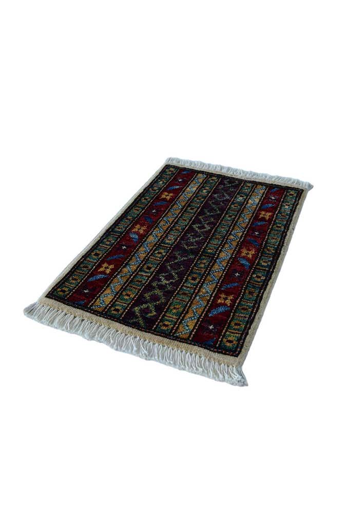 1' 4 x 2' 1 Hand Knotted Modern Ziegler Rug